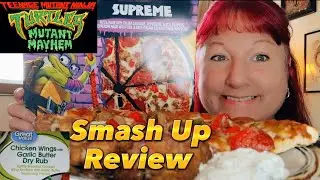 Teenage Mutant Ninja Turtles&reg; Mutant Mayhem Frozen Pizza Review & Garlic Butter Chicken Wings Review