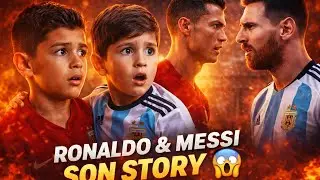Ronaldo and Messi son story 😱 #ronaldovsmessi #ronaldo #messi #aivideo 
