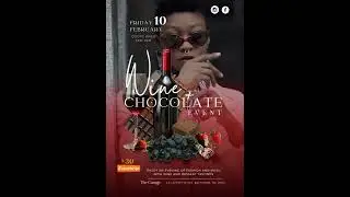 Red Wine + Chocolate Flyer 2023
