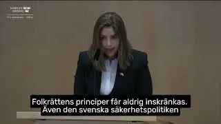 Nooshi Dadgostar om Ukraina