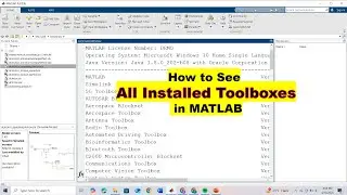 How to See All Installed Toolboxes in MATLAB | Quick & Easy Guide