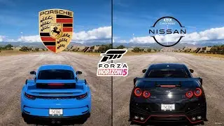 Forza Horizon 5 | Porsche 911 GT3 2021 vs. Nissan GT-R Nismo R35 2020 Performance Comparison