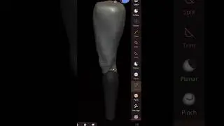 🧪Day 025/&sup3;&sup3;&sup3; Right Leg 👩🏾&zwj;🔬🚧 𝐃𝐎𝐋𝐋 𝐋𝐀𝐁 𝐀𝐒𝐂𝐄𝐍𝐒𝐈𝐎𝐍 🚧👷🏾&zwj;♀️👩🏾&zwj;🔬#3d #3dmodeling #nomadsculpt #doll