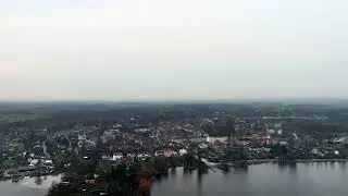&Uuml;berfliegen den Stadt Angerm&uuml;nde