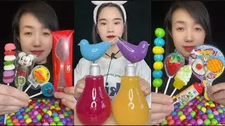 Colorful Sweet Candy Part 85 🌈🍭🤤 #mukbang #candyeating #asmr #eatingshow