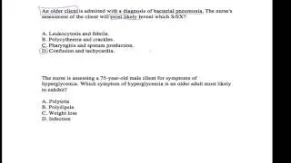 Pay attention to age groups in NCLEX style questions