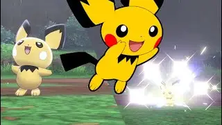 LIVE!! FULL ODDS SHINY PICHU reaction after 686 SRs/seen in Pok&eacute;mon Shield DLC