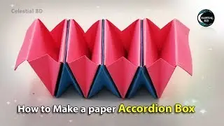 Accordion box || origami accordion box || how to make paper origami accordion box
