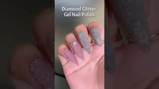 New trend😁Diamond gilitter gel nail polish.Soooo Sparkling~~~🤩🤩🤩