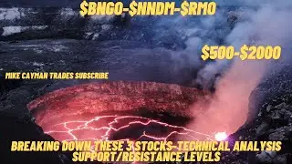 #BNGO-#NNDM-#RMO-$500-$2000-Technical Analysis-Support/Resistance Levels