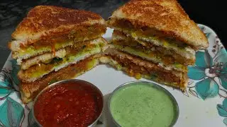 मकर संक्रात हळदीकुंकू स्पेशल झटपट बनणारा नाष्टा. आलू सँडविच/aloo sandwich recipe