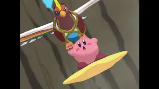 Kirby Is Being Chased By Dyna Blade For Two Times