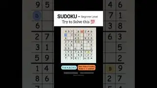 Fill these Sudoku point A, B, C & D | Sudoku Puzzle Game | #sudoku #puzzlegame #mathshorts