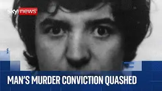 Man who has spent 38 years in jail for murder has conviction quashed | Sky News coverage