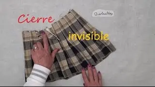 Como poner un cierre invisible Alta Costura para NIÑOS clase # 72