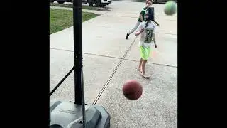 Who can make a blind basketball shot?! 