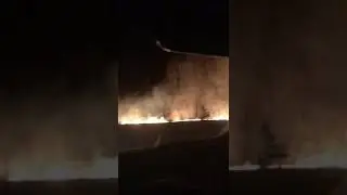 Пожар вдоль трассы Р-255, 4.04.2021