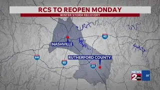 Rutherford County Schools to reopen Monday