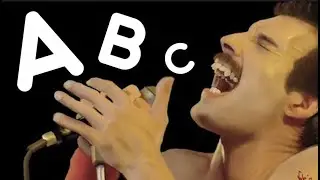 Learn The Alphabet with QUEEN  (Freddie Mercury's ABC)