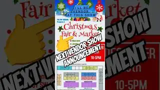 Christmas fair & market  show Announcement #myhobby #rockhound #triplearockhound