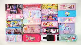 unicorn stationery collection 😁 geometry,unicorn girl,pencil box,sharpener,eraser,pouch