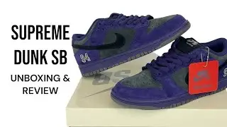 Nike SB Dunk Low Supreme 94 Tinte ink HQ8487-500 - Review & Unboxing