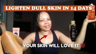How To Lighten Skin In 14 Days Before Christmas Day! SAFE skin Lightening Skincare Routine 