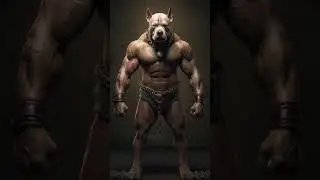 AI Generated Dogs as Muscular Humans