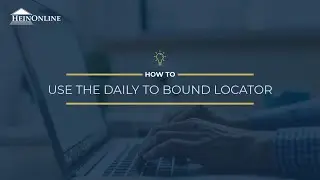 How to Use the Congressional Record Daily to Bound Locator Tool