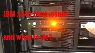 IBM x345 server boot problem