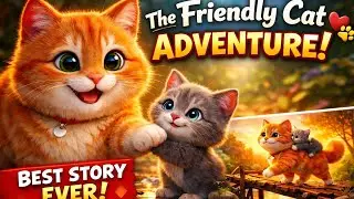 The Friendly Cat Adventure 🐾 | A Story That Melts Hearts