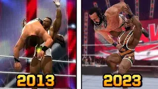 Big E Finishers Evolution in WWE Games!