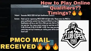 PMCO Mail Received🔥🔥 | PMCO match timings | How to Play PMCO Online Qualifiers | MXS Titan Gaming