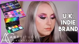 USING A UK INDIE BRAND | ARTTITUDE COSMETICS | NEW CAKE LINER PALETTE!!