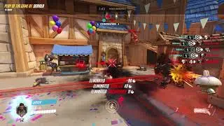 Sextuple Kill - Team Kill - Reaper - Overwatch 4/11/18