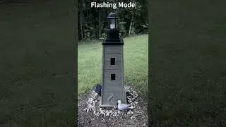Chesapeakecrafts 3-Mode Solar LED Lighthouse Beacon; Authentic Revolving, Flashing, and Steady Modes