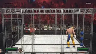 WWE 2K23 Roy Jones Jr. Vs Logan Paul Steel Cage Dream Match