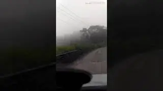 Jalan Lintas Sumatera di daerah Tele Kab. Samosir yang selalu diselimuti Kabut Tebal