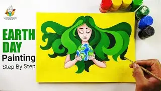 Earth Day Painting Idea 2023 | Using Poster Color | Save Mother Earth | Art Video
