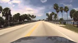 Wabasso, Florida - Driving over the Wabasso Brdige (State Road 510) HD (2015)