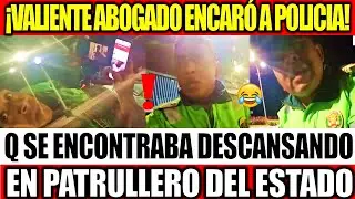 ABOGADO PONE AL DESCUBIERTO A POLICI4 QUE SE ENCONTRABA DESCANSANDO EN EL PATRULLERO DEL ESTADO