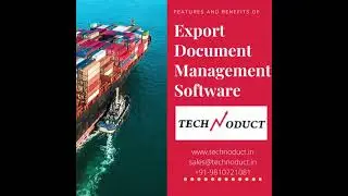 Features and benefits of Export Document Management Software | Technoduct.in