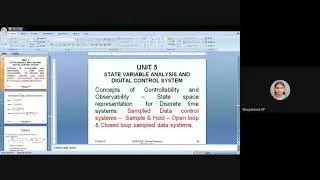 Sampled data  in closed loop control system