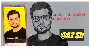 #josh talks portrait#A2 sir# portrait of Arvind Arora sir# Nirmal drawing academy