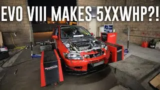 EVO 8 MAKES INSANE POWER ON THE DYNO! *570+whp*