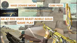 AK-47-RED KNIFE BEAST-NOBLE GOLD GAME PLAY (CUBE PIECE) in CrossFire PH 2021