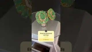 Natural emerald daimond earrings customize design #diamond #emerald #customized your own jewelry