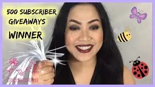 500 SUBSCRIBERS GIVEAWAYS WINNER ANNOUNCEMENT || Candy's Rouge