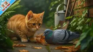 The Kitten, the Pigeon & a Morning Surprise | Fuzzy Cat House