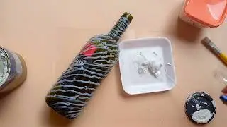 RECICLAGEM DE GARRAFA DE VIDRO COM COLA QUENTE